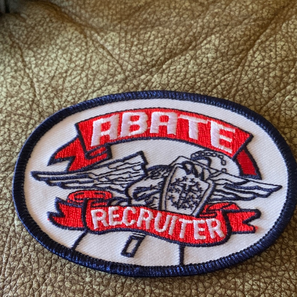 Source Unknown Red and Blue Recruiter Patch